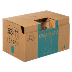 Vaso De Vidrio Cesari Transparente