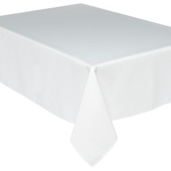 Mantel Rectangular Antimanchas Poliester 140X240Cm Ivory