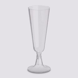 Juego De 12 Copas De Champagne Desechable Transparente