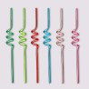 Juego De 6 Popotes De Plastico Varios Colores