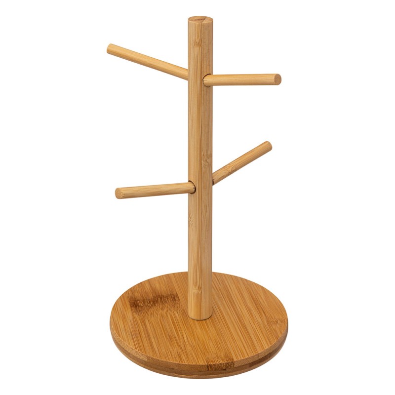 Juego De 4 Tazas Ceramica Con Base De Bambu Emma