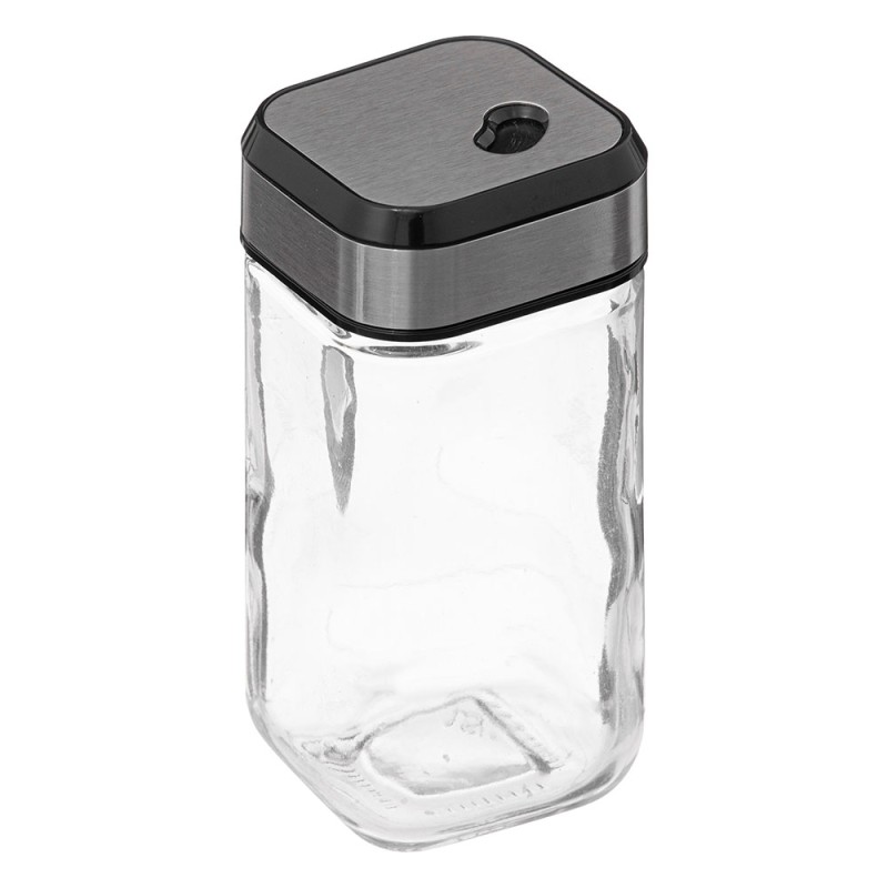 Añade un toque elegante a tu mesa con el juego de salero y pimentero de vidrio de la marca 5FIVE. Estos prácticos recipientes es
