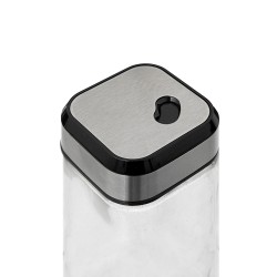 Añade un toque elegante a tu mesa con el juego de salero y pimentero de vidrio de la marca 5FIVE. Estos prácticos recipientes es