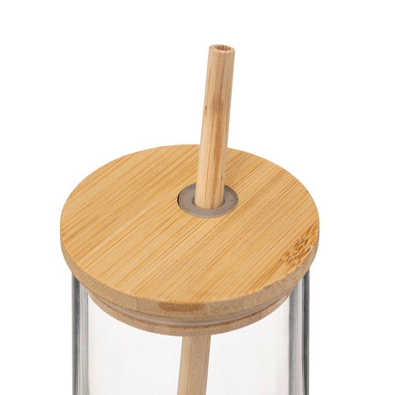 Sirve tus bebidas con estilo con el juego de vasos y jarra con tapa de bambú de 5 piezas de la marca Secret de Gourmet. Fabricad