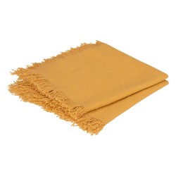 Añade un toque vibrante con el set de 2 servilletas de algodón Maha mostaza de Atmosphera. Hechas de algodón, miden 40 cm de lar