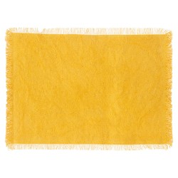 Ilumina tu mesa con este mantel individual Maha en color amarillo de la marca Secret de Gourmet. Fabricado en algodón de alta ca