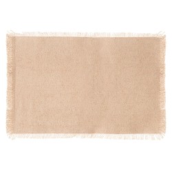 Dale un toque de elegancia a tu mesa con este mantel individual Maha en color beige de la marca Secret de Gourmet. Fabricado en 