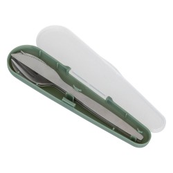 Lleva tus cubiertos a todas partes con este juego de cubiertos con estuche en varios colores de la marca 5FIVE. Fabricados en ac