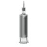 Sirve tus aderezos con estilo con esta aceitera de vidrio en color plata y transparente de la marca 5FIVE. Fabricada en vidrio y