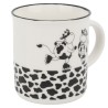 Para los amantes del patinaje, esta taza con diseño de vaca en  patines es la opción perfecta.