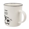 Agrega un toque de diversión a tu día con esta taza 'Moo'. Su diseño inspirado en la temática de las vacas es perfecto para aque