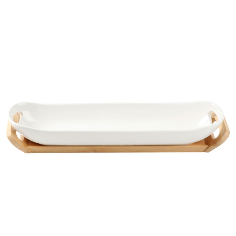 ideal para tus comidas diarias o cenas especiales, esta ensaladera con base madera te permite servir con estilo y orden. Su tama