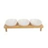 Este set de 3 botaneros es ideal para servir botanas, dips, salsas o snacks con estilo. Cada pieza encaja perfectamente en una b