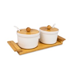 El set de saleros es perfecto para complementar tu mesa con un toque natural y elegante. Los recipientes son fáciles de rellenar