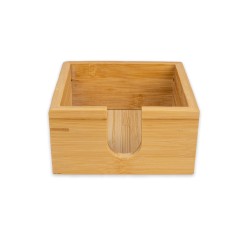 Servilletero De Bambu 14X14X7 Cm