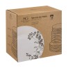 Vajilla De Porcelana Floral 18 Piezas