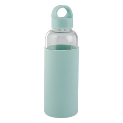 Botella De Vidrio Y Silicon Varios Colores 500Ml