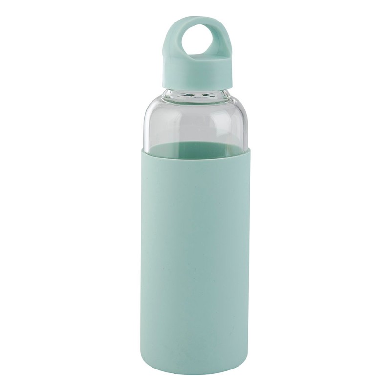 Botella De Vidrio Y Silicon Varios Colores 500Ml