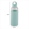 Botella De Vidrio Y Silicon Varios Colores 500Ml