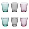 Juego De 6 Vasos De Vidrio Multicolor