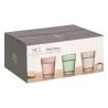 Juego De 6 Vasos De Vidrio Multicolor