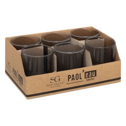Vaso Old Fashion De Vidrio Paol Gris