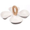 Botanero Con 4 Contenedores Blanco