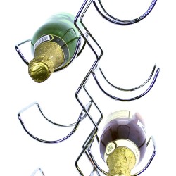 Cava Cascada Para 6 Botellas Metal Cromado