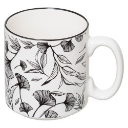 Set De 4 Tazas Negro Y Blanco