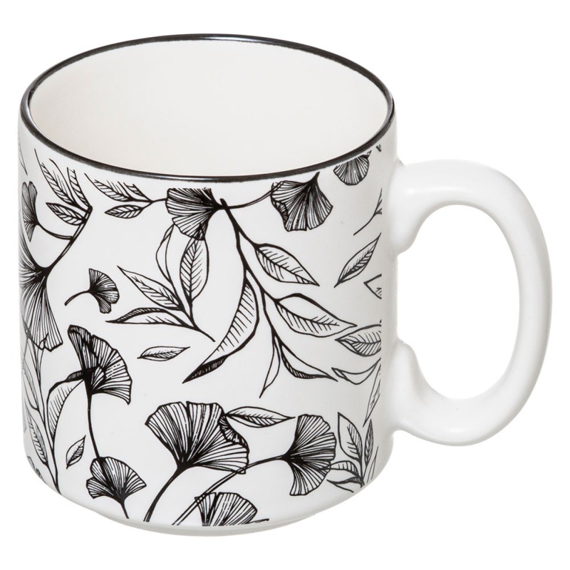 Set De 4 Tazas Negro Y Blanco
