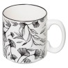 Set De 4 Tazas Negro Y Blanco