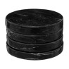 Juego De 4 Portavasos Circulares Negro