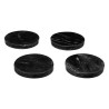 Juego De 4 Portavasos Circulares Negro