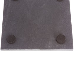 Juego De 6 Portavasos Cuadrados Gris