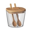 Azucarera Con Tapa Y 2 Cucharas De Bambu