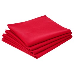 Set De 4 Servilletas Rojas