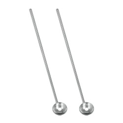 Cuchara larga para bebidas, puede usarse en bar o cocina, con función de coladera también. Vienen en juego de 2 cucharas, medida