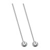 Cuchara larga para bebidas, puede usarse en bar o cocina, con función de coladera también. Vienen en juego de 2 cucharas, medida