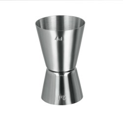 Jigger o conocida también como medida para trago, esta como en copa medida grande y chica que es útil en coctelerías