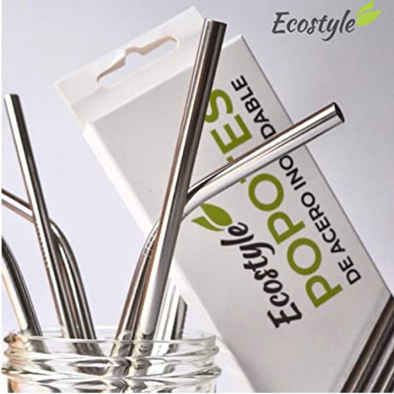 Popotes Reutilizables Ecostyle 8 Piezas