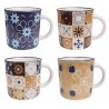 Hay pocas cosas mejores que una delicioso café, disfrútalo en una de estas cuatro tazas de porcelana NBC, impresas en artesanale