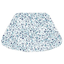 Mantel individual doble vista granito azul 45.09x28.58 cm.