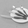 Juego de cubiertos de acero inoxidable, 16 piezas Torino gris claro
