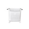 Cesto De Ropa Sucia Blanco 32X41X41 Cm De Plastico