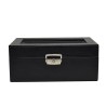 Una alternativa sofisticada y minimalista, esta caja de tamaño mediano es ideal para guardar y exhibir tus relojes favoritos. Su