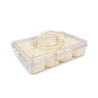 Organizador Blanco Con Tapa 28X21 De Plastico
