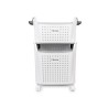 Cesto De Ropa Sucio 2 Niveles Blanco 41X32X63 Cm Plastico