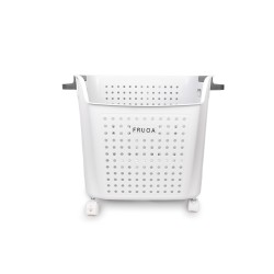 Cesto De Ropa Sucio 2 Niveles Blanco 41X32X63 Cm Plastico