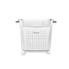 Cesto De Ropa Sucio 2 Niveles Blanco 41X32X63 Cm Plastico