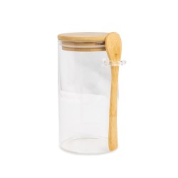 Es ideal para almacenar y organizar alimentos secos como granos, especias o snacks, su diseño transparente permite ver el conten